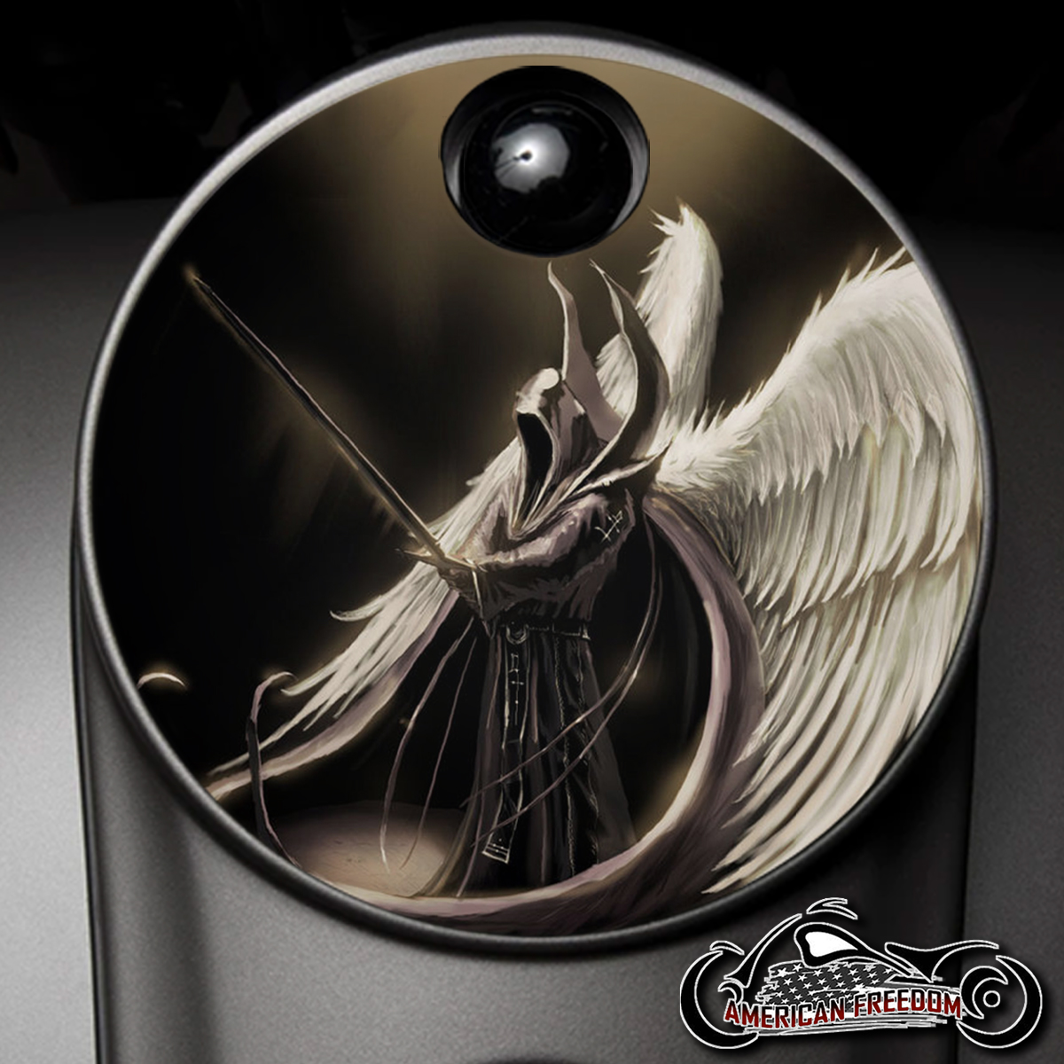 Custom Fuel Door - Warrior Angel
